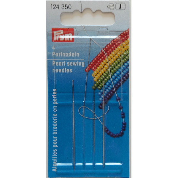 Prym - Pearl Sewing Beading Needles with Silver Eye n.10-12